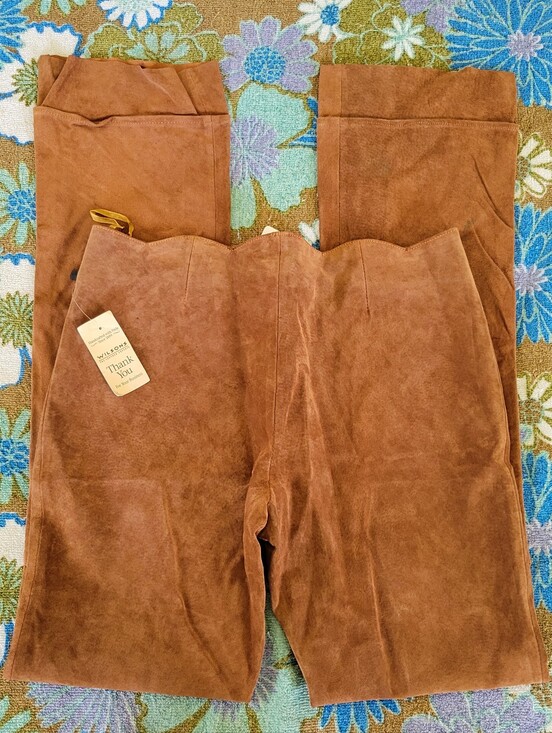 Wilsons Leather Pants - Wilson's Maxima | Brown Suede Leather Pants
